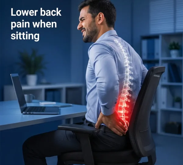 lower back pain when sitting