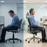 طريقة الجلوس الصحيحة على الكرسي