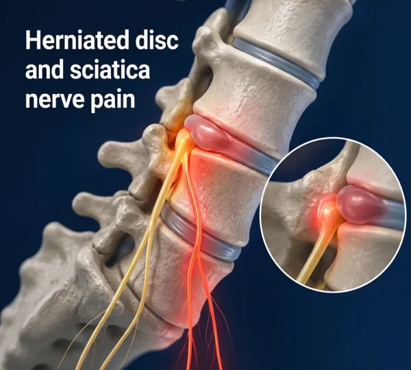Herniated disc and sciatica nerve pain