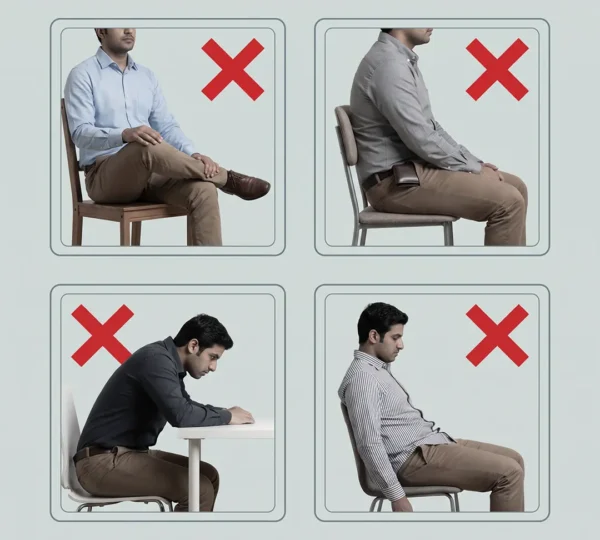 أهمية طريقة الجلوس الصحيحة على الكرسي في السيارة والمكتب