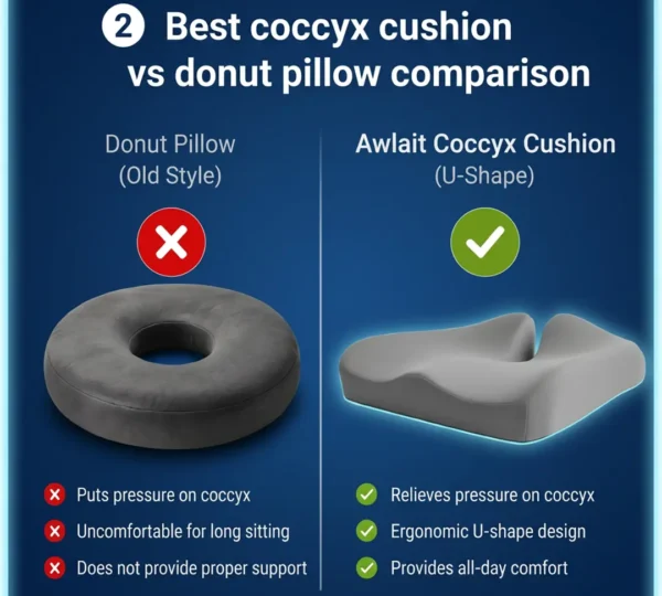 Best coccyx cushion vs donut pillow comparison