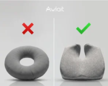 Comparison between a donut pillow vs U-shaped coccyx cushion for tailbone pain relief