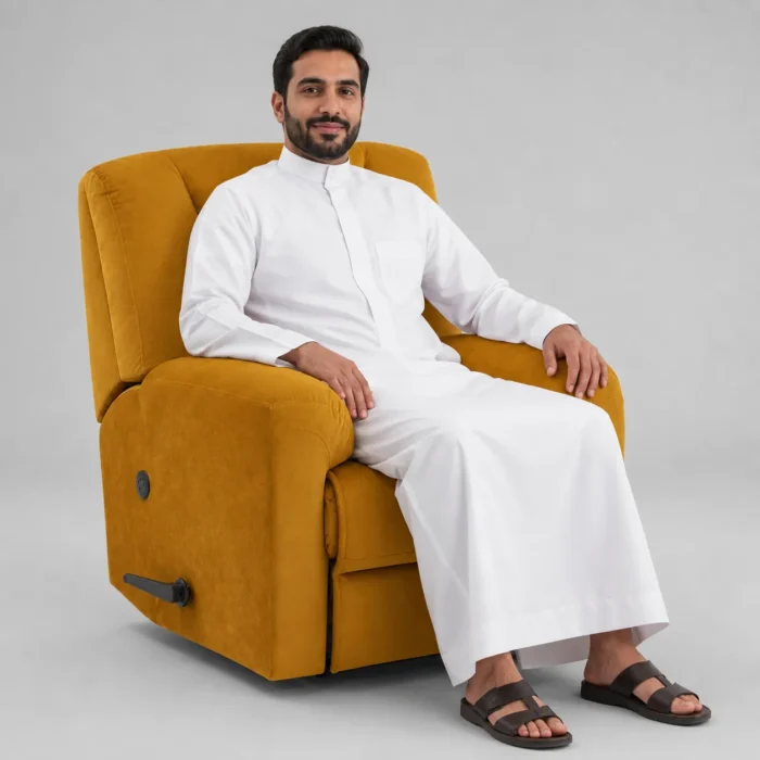 yellow recliner chair