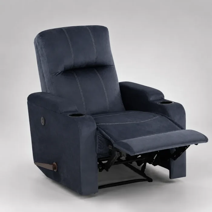 Blue medical recliner chair