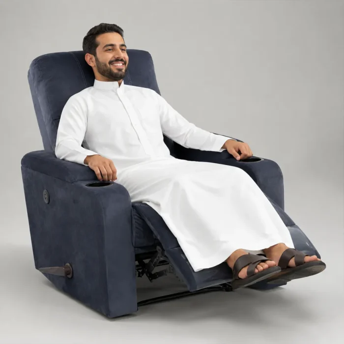Man on recliner chair