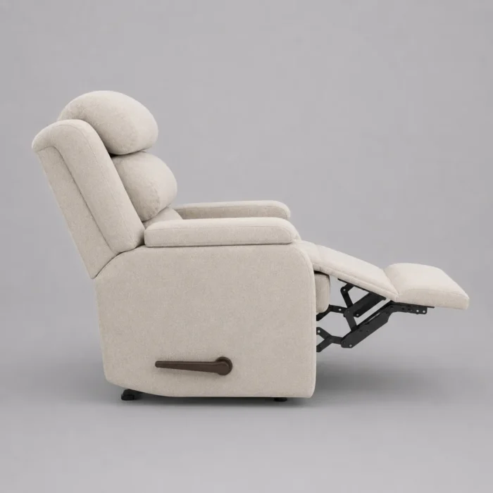 Extended orthopedic recliner chair side
