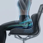 توزيع الضغط ودعم استقامة العمود الفقري والعصعص باستخدام مسند OrthoHip Pro