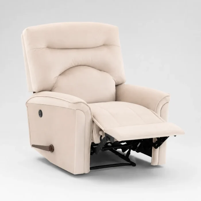 Modern beige recliner chair