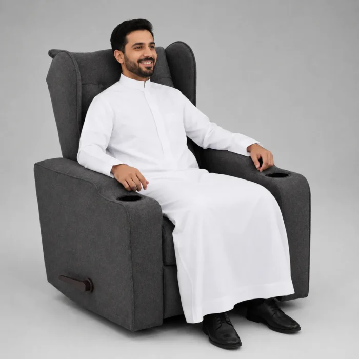 كرسي استرخاء رمادي طبي