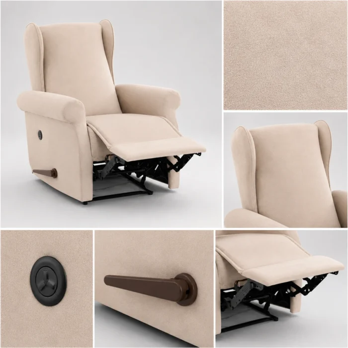 Details rocking recliner chair