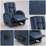 Details swivel rocking recliner chair