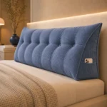 Triangular polyester backrest cushion