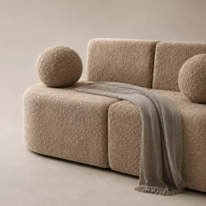 Box sofa fabric texture