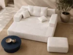 Foldable double sofa bed