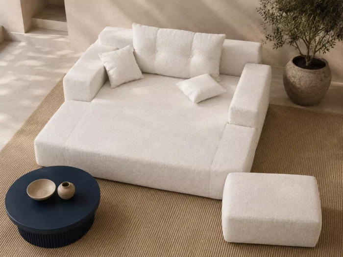 Foldable double sofa bed