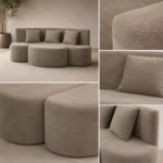 Modular foam sofa texture