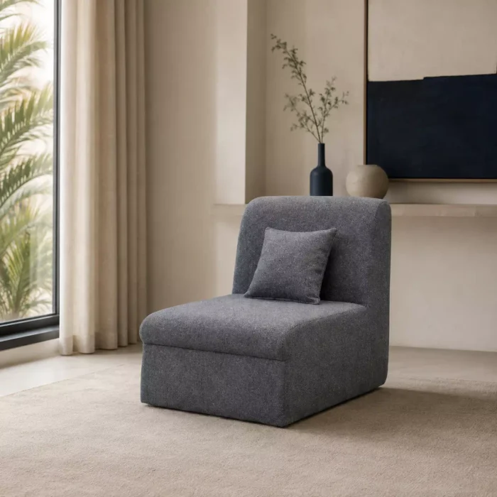 Tufted all foam sofa