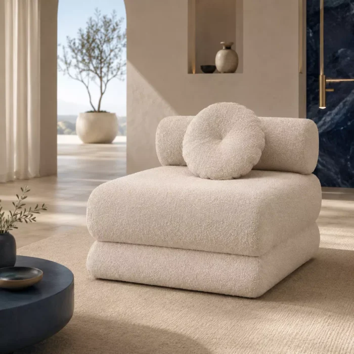 Modern all foam couch