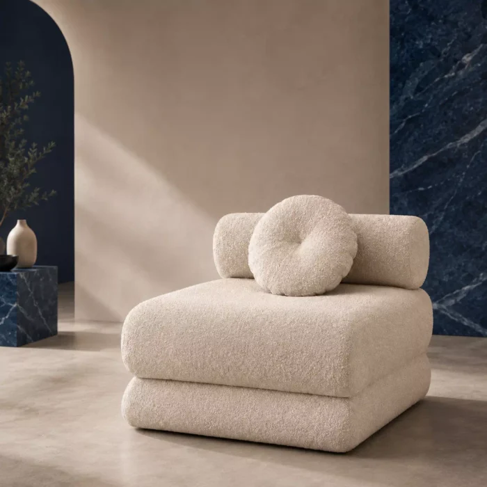 Single foam sofa design
