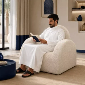 Cozy reading sofa