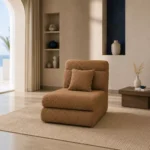 Armless seat chair