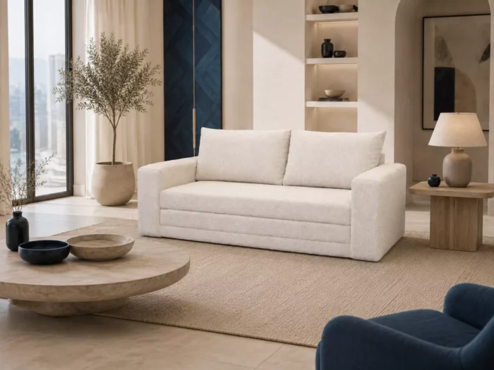 Dual folding sofa