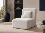 Boxy armless floor seat