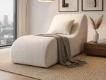 Armless single foam sofa