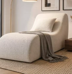 Armless single foam sofa