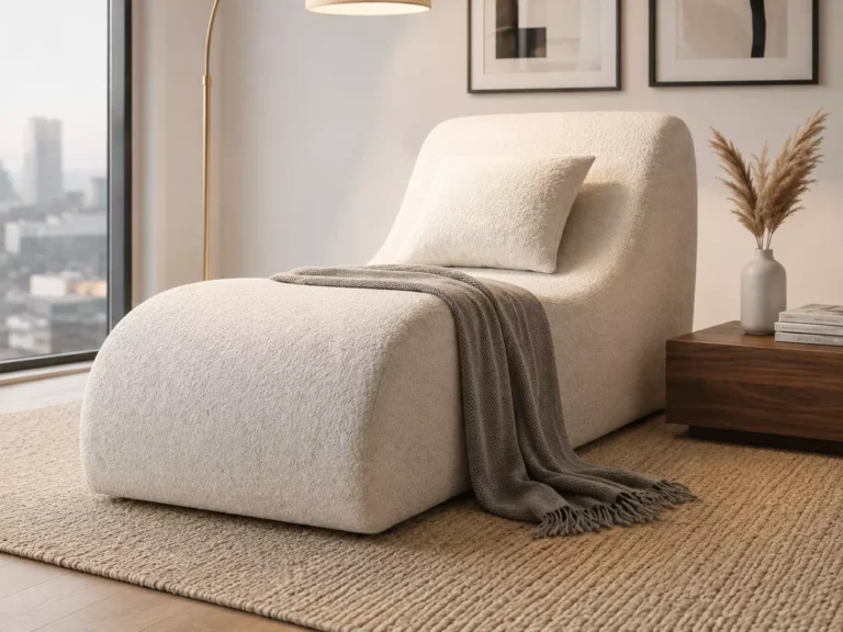 Armless single foam sofa