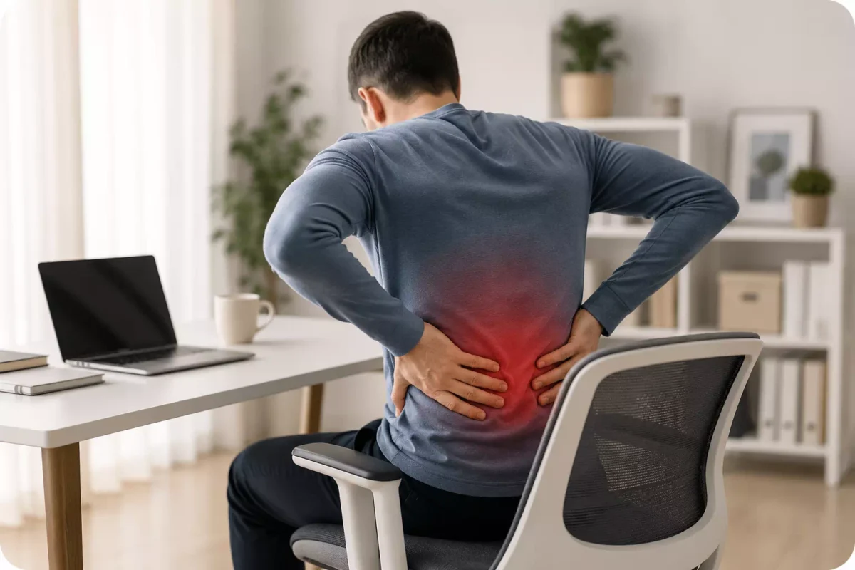 Ease lower back pain